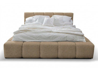 Schlofzëmmer Design 180x200cm Better Duebelbett Luxus Samett Textil Bett Duebel.