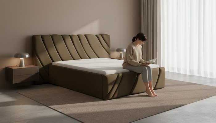Luxus-Schlofzëmmer-Bett Design Polster-Doppel Hotel Better Miwwelen Ariichtung