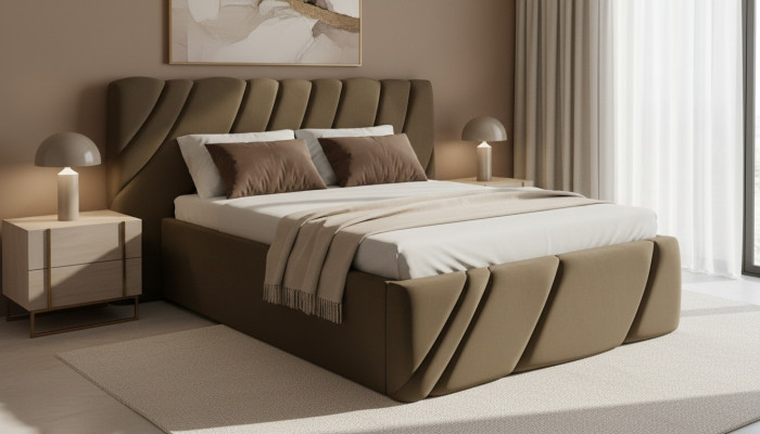 Luxus-Schlofzëmmer-Bett Design Polster-Doppel Hotel Better Miwwelen Ariichtung