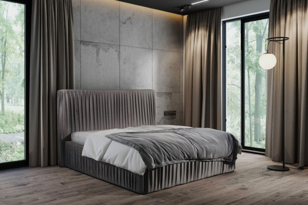 Luxus Schlofkummer Duebelbetter Koppel Textilbett Hotelgestell Miwwelen
