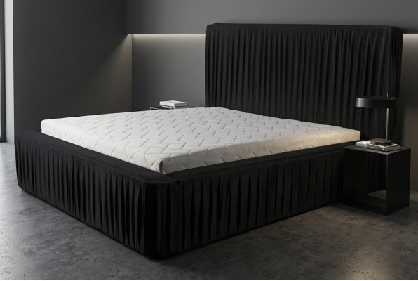 Bett Design Luxus Duebel Hotel Better Schloof Zëmmer Luxus Schwaarz Modern
