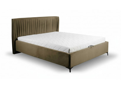 Moderne Bett Design Better Holz Textil Schlofzëmmer Bettgestell