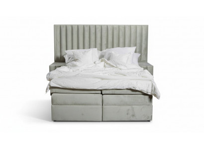 Schlofzëmmer Set Bett Nuetsdësch 3 Stéck Design Modern Luxus Better Gro