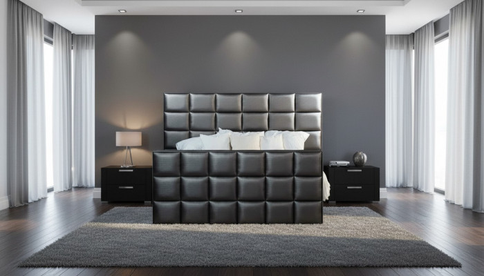 Schlofkummer Better Konschtlieder Luxus Bett Boxspringbett 180 x 200 cm