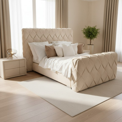 Luxus Schlofzëmmer Miwwelen Better Modern Betterahmen 140x200 cm Design Kappdeel