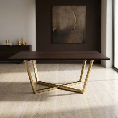 Luxus Dësch Braun Dëscher Iesszëmmer Iessdësch Design Iessdëscher 208x104