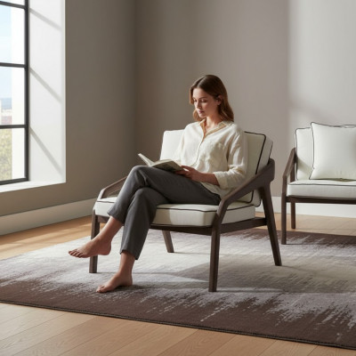 Luxus Sëtz Relax Konschtläder Lounge Polster Fauteuil Design Sëtz Neit