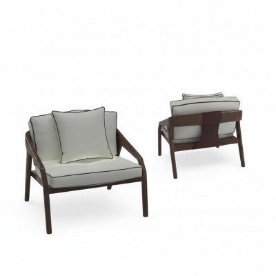 Luxus Sëtz Relax Konschtläder Lounge Polster Fauteuil Design Sëtz Neit