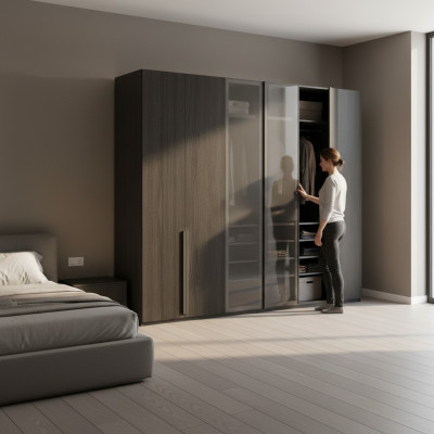 Kleederschaf Schaf Schlofkummer Schief Schwaarz Modern Holz Nei