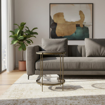 Bäistelltësch Glas stilvoll nei luxuriéis modern Gro Couchtisch Nei
