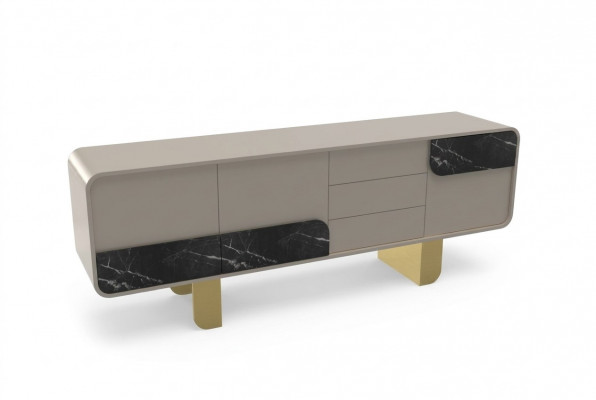 Designer-Säitbriet Spigeldesign Miwwel Konsol Holzkabinetten