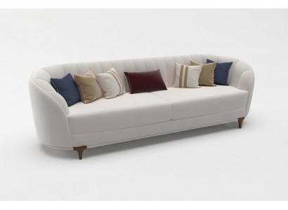 Modern wäiss Canapé am Wunnzëmmer Exklusivt 3 Sëtzer Canapé 250cm Luxus