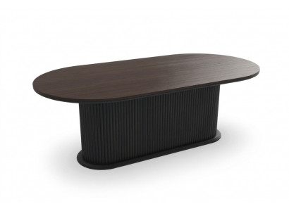 Designer Dësch Iesszëmmerdësch Oval Dëscher aus Holz Modern Miwwelen Nei