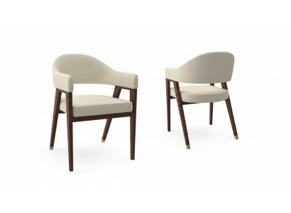 Design Still Polster Hotel Stull Textil Holz Miwwelen am Iesssall nei