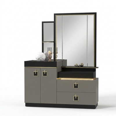 Schminktisch mat Spigel Konsol Kommouden Holz Modern Schlofkummer