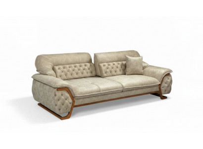 Chesterfield Verstellbarer Réck Dräisëtzer Sofa Luxus Cours Moebel