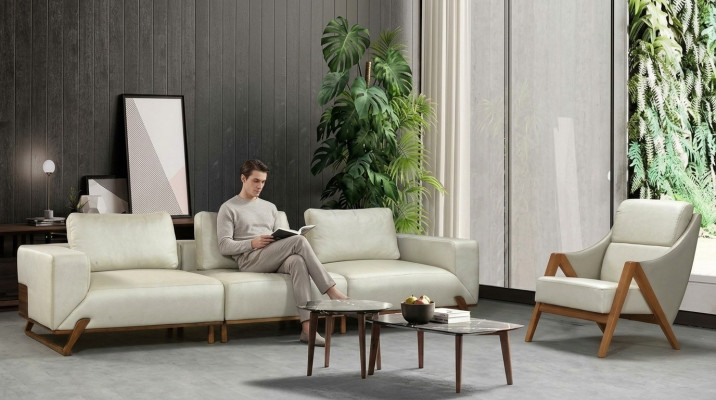 Sofa Garnitur 3+1 Setzer 3 Sessel Garnituren Stoff Wunnzëmmer Set 3stéckeg
