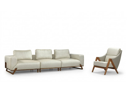 Sofa Garnitur 3+1 Setzer 3 Sessel Garnituren Stoff Wunnzëmmer Set 3stéckeg
