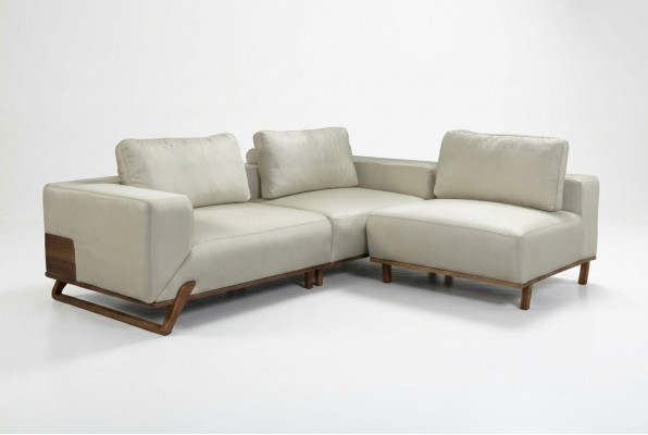 Design Wunnzëmmer Sofa Miwwel Ecksofa Textilpolster Couch L Form Sofae