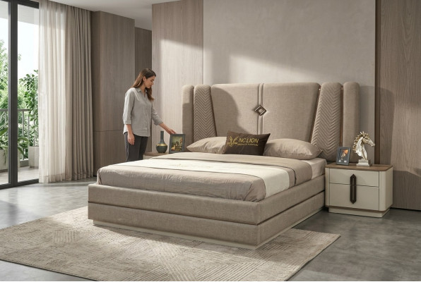 Bett Nachtduch 3tlg Schlofzëmmer Set Stilvoll Design Modern Luxus Better