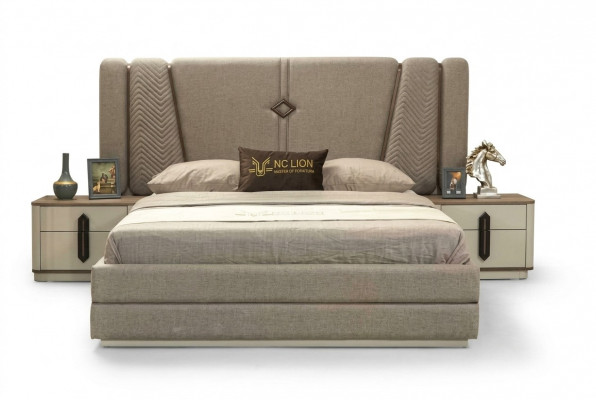 Bett Nachtduch 3tlg Schlofzëmmer Set Stilvoll Design Modern Luxus Better
