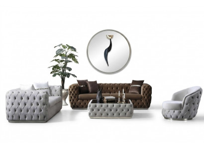 Luxus Sofa-Garnitur 3+3+1 Sëtz Set Design Sofa Polster Modern Garnitur