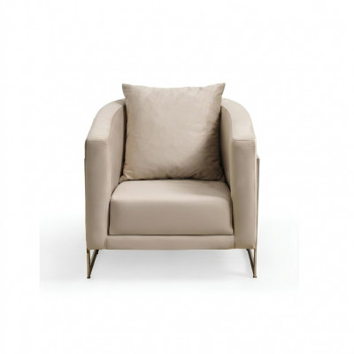 Fauteuil 1-Sëtzer Textil Lounge Këssen Luxus Sëtz Relax nei Wunnzëmmer