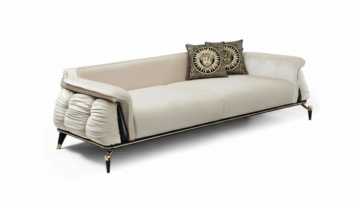 Stilvoll Dräisëtzert Sofa Wunnzëmmer Perfekt Textil Sofa Polster Couchen