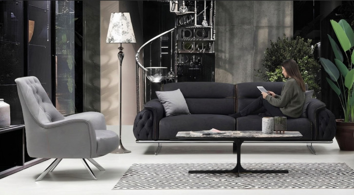 Set Sofa Garnitur 3+1 Sëtzer Polstergarnitur Luxus 2tlg Wunnzëmmer Miwwel Canapé