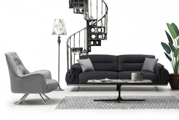 Set Sofa Garnitur 3+1 Sëtzer Polstergarnitur Luxus 2tlg Wunnzëmmer Miwwel Canapé