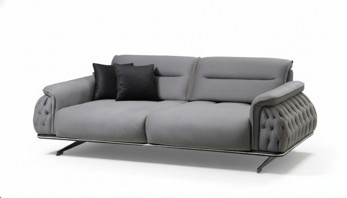 Designer mëll 3-Sëtzer Sofa fir Wunnzëmmer Textilpolstermöbel nei Luxus