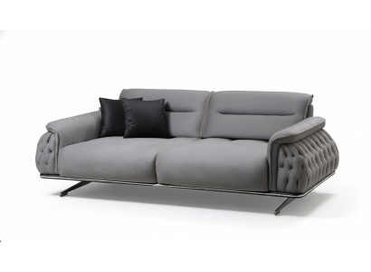 Designer mëll 3-Sëtzer Sofa fir Wunnzëmmer Textilpolstermöbel nei Luxus