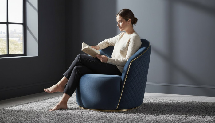 Luxus Fautuell Polster Relax Lounge Club Miwwelen Design Fautuell Blo nei