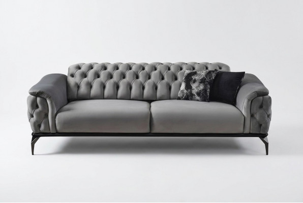 Designer Sofa 3 Plazen Chesterfield Couch Polstersalonen Design Gro Sëtzpolster