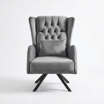 Fauteuil Polster Sëtz Designer Textil 1 Sëtzer Canapéë Polster Stil