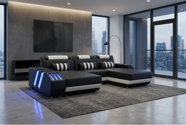 Ecksofa Eckgarnitur Canapé Couch Polster Wunnlandschaft Garnitur L Form