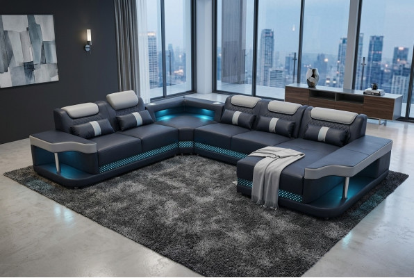 Luxus Couch Polster Miwwelen Wunnlandschaft Couchen Polster Ecksofa Eckgarnitur