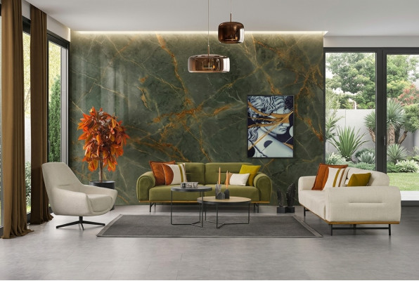 Design Wunnzëmmer Set 2-Stéck Luxus Miwwelen Béischte Faarf Modern Neiheet