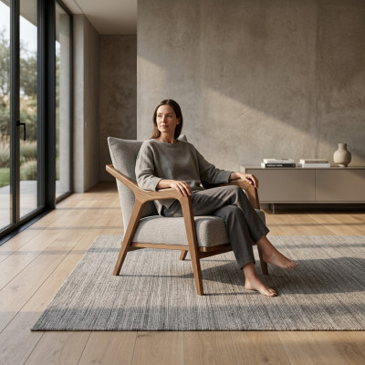 Sëtz Modernen Design Wunnzëmmer Miwwelen Helleg gro Faarf Luxus Stil