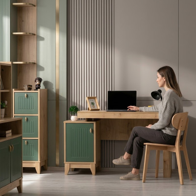 Schreifdësch Modern Schreifdësch Holz Jongend Kannerzëmmer Design Miwwelen