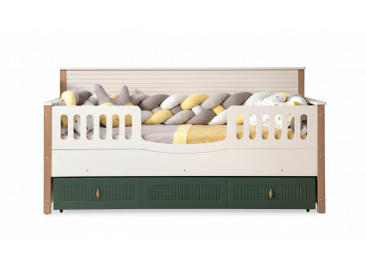 Bettgestell Kannerbett Bett Kannerschlofkummer Kannerméubilair Helz Holz