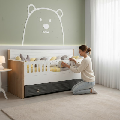 Bettgestell Perfekt Kannerbett Holz Kannerzëmmer Bettgestell Gro