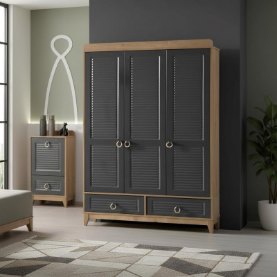 Kleederschaf Gro Holz Schaf Design Kannerzëmmer Kleederschief