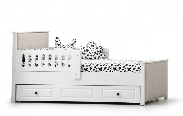 Kannapee Bett Holzbetts Funktionsbetts Ausziehbart Bett 200 Holz Wäiss