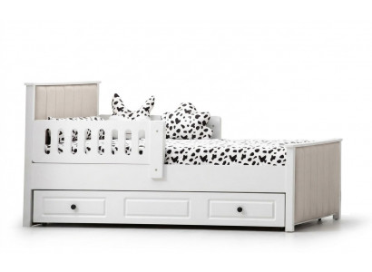 Kannapee Bett Holzbetts Funktionsbetts Ausziehbart Bett 200 Holz Wäiss