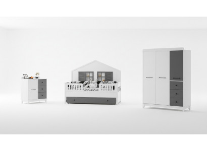 Moderne Set fir Kannerzëmmer Multicolour Perfekt Miwwelen fir Ären Interieur