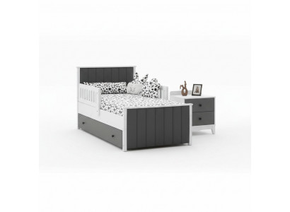 Kannerbett Bett Kannerzëmmer Kannerzëmmermiwwel Bettrahmen Wäisst Holz