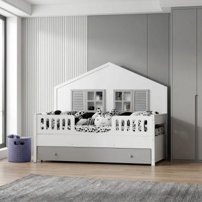 Modern Kandbett Grouw Faarf Luxus Design Miwwel fir déi Klengst