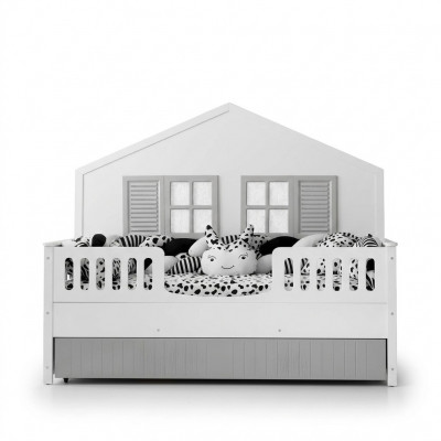 Modern Kandbett Grouw Faarf Luxus Design Miwwel fir déi Klengst