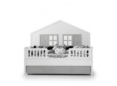 Modern Kandbett Grouw Faarf Luxus Design Miwwel fir déi Klengst